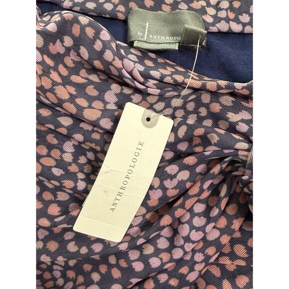 NWT Anthropologie Flirty Knit Mini Skirt Ruched Knot Tie Detail Boho Size Small - Picture 2 of 2